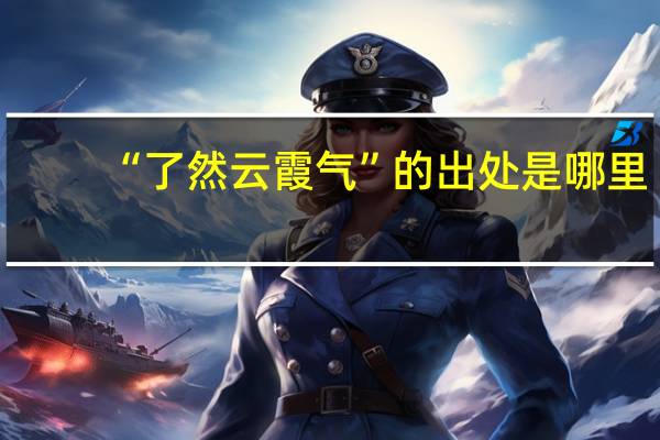 “了然云霞气”的出处是哪里