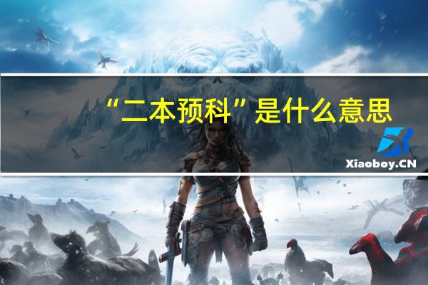 “二本预科”是什么意思