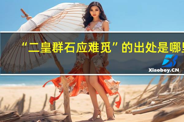 “二皇群石应难觅”的出处是哪里