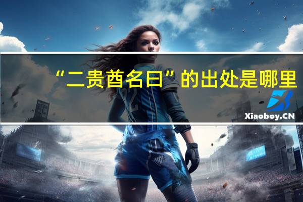 “二贵酋名曰”的出处是哪里