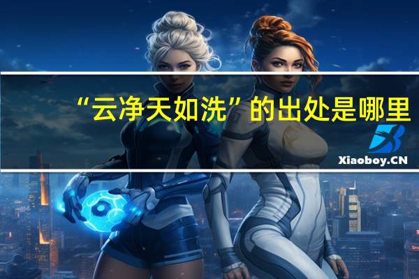 “云净天如洗”的出处是哪里