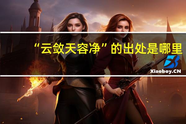 “云敛天容净”的出处是哪里