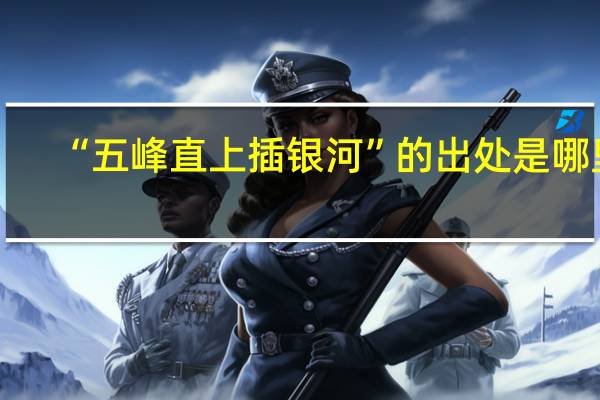 “五峰直上插银河”的出处是哪里