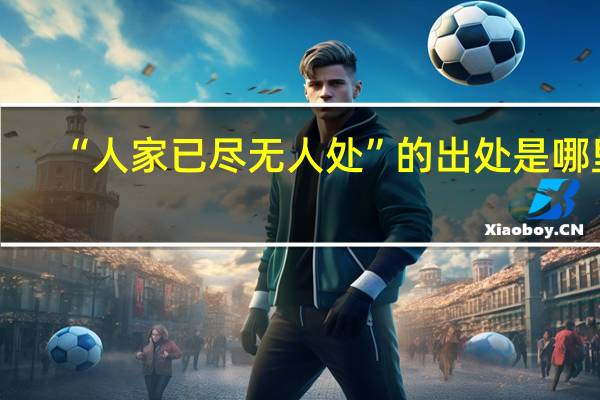 “人家已尽无人处”的出处是哪里