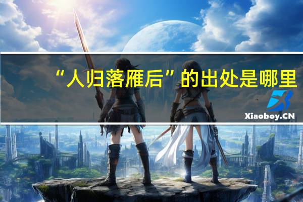 “人归落雁后”的出处是哪里