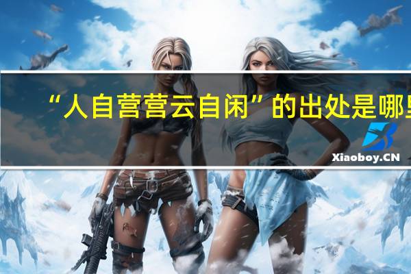 “人自营营云自闲”的出处是哪里