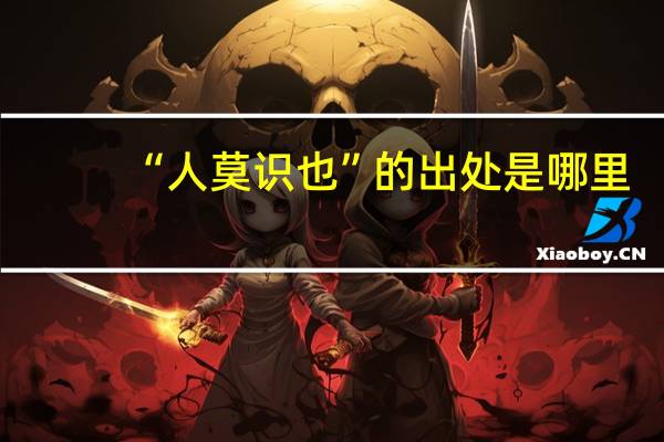 “人莫识也”的出处是哪里