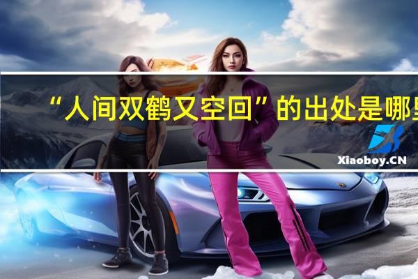“人间双鹤又空回”的出处是哪里