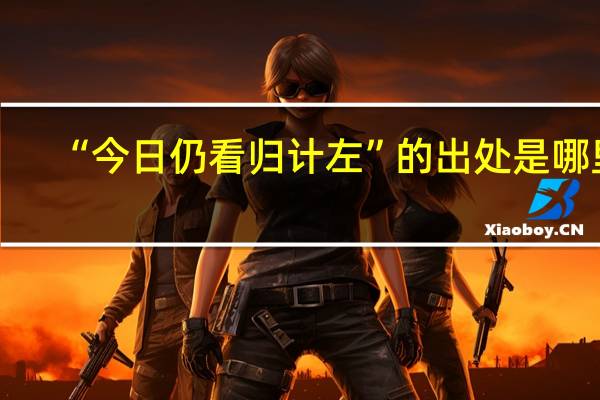 “今日仍看归计左”的出处是哪里