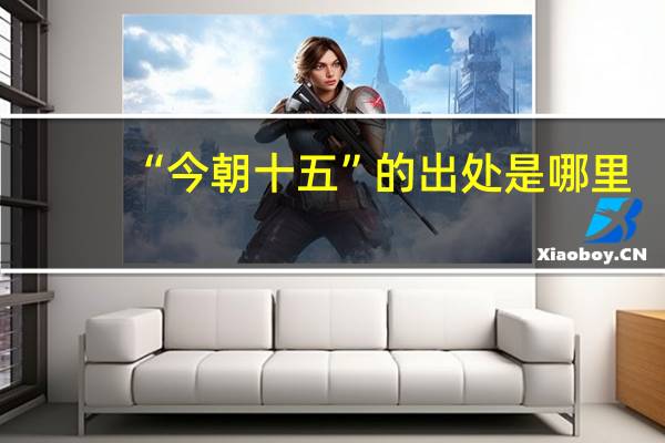 “今朝十五”的出处是哪里