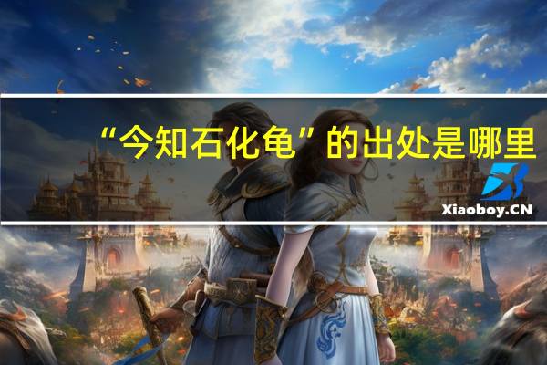“今知石化龟”的出处是哪里
