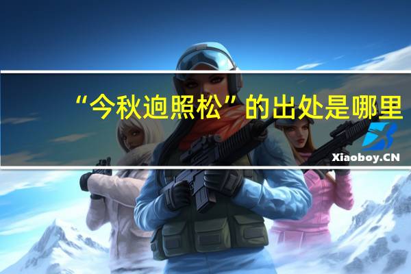 “今秋逈照松”的出处是哪里