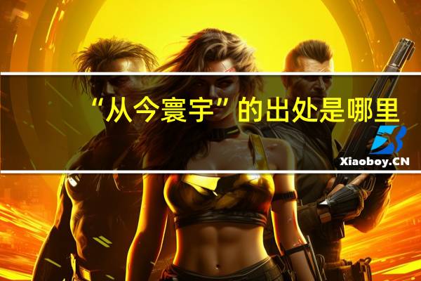 “从今寰宇”的出处是哪里