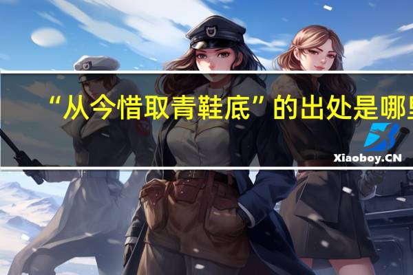 “从今惜取青鞋底”的出处是哪里