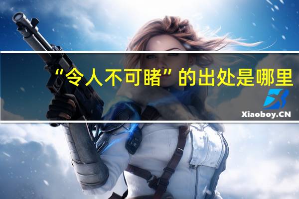 “令人不可睹”的出处是哪里