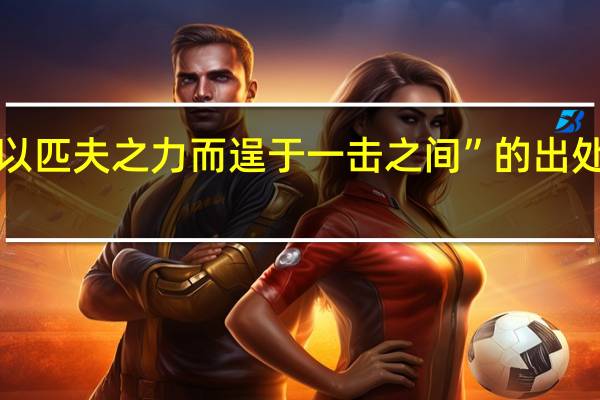 “以匹夫之力而逞于一击之间”的出处是哪里