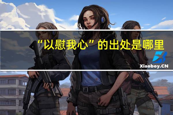 “以慰我心”的出处是哪里