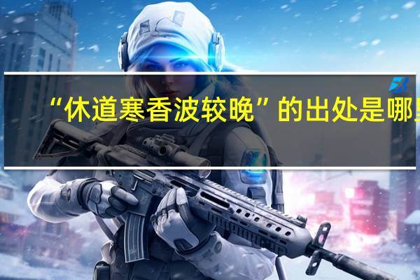 “休道寒香波较晚”的出处是哪里