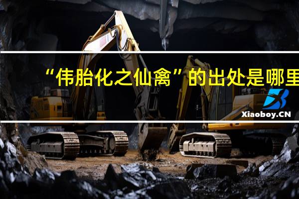 “伟胎化之仙禽”的出处是哪里