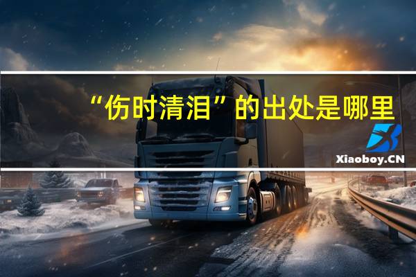 “伤时清泪”的出处是哪里