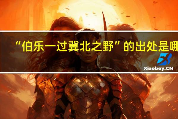 “伯乐一过冀北之野”的出处是哪里