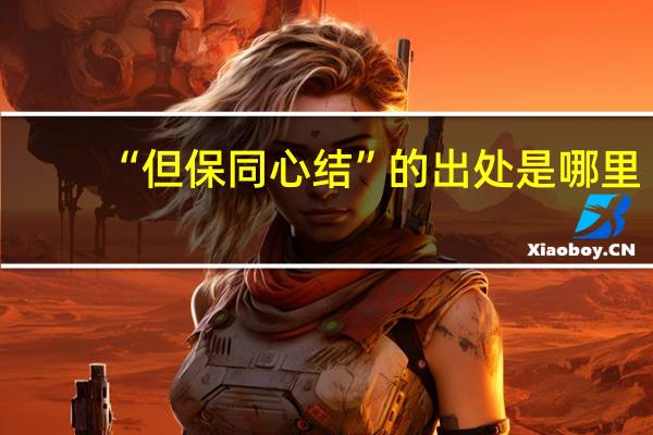 “但保同心结”的出处是哪里