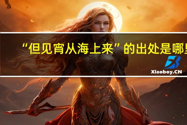 “但见宵从海上来”的出处是哪里