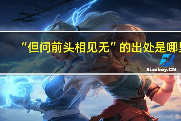 “但问前头相见无”的出处是哪里