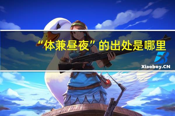 “体兼昼夜”的出处是哪里