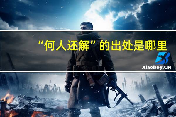 “何人还解”的出处是哪里
