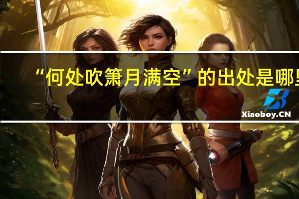 “何处吹箫月满空”的出处是哪里