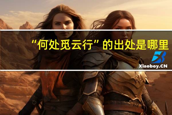 “何处觅云行”的出处是哪里