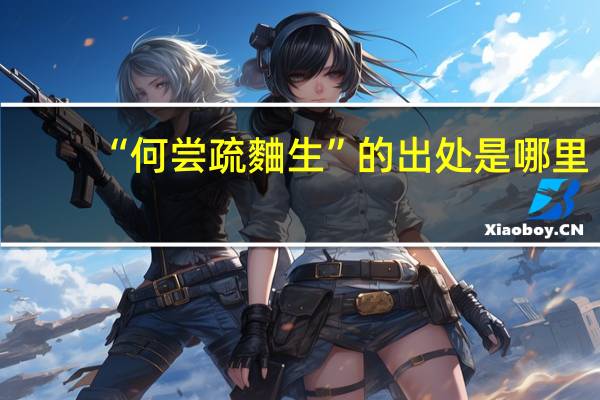 “何尝疏麯生”的出处是哪里