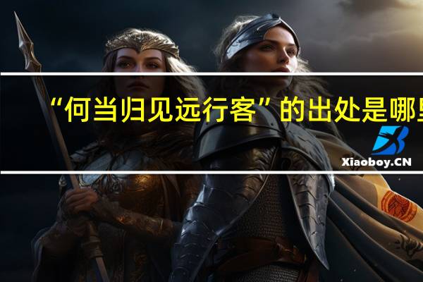 “何当归见远行客”的出处是哪里