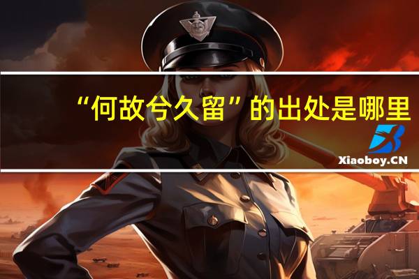 “何故兮久留”的出处是哪里