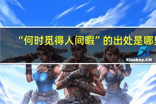 “何时觅得人间暇”的出处是哪里