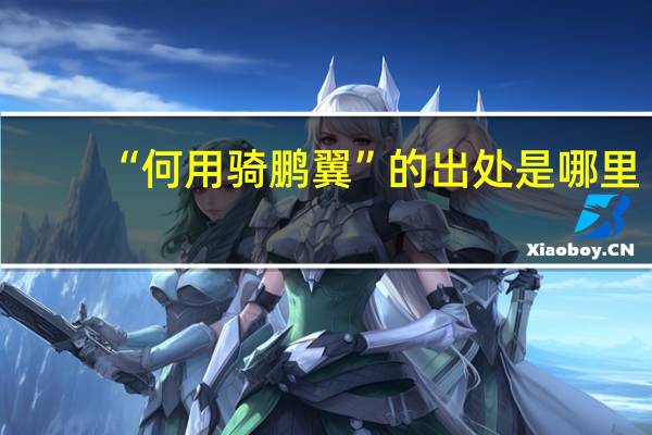 “何用骑鹏翼”的出处是哪里