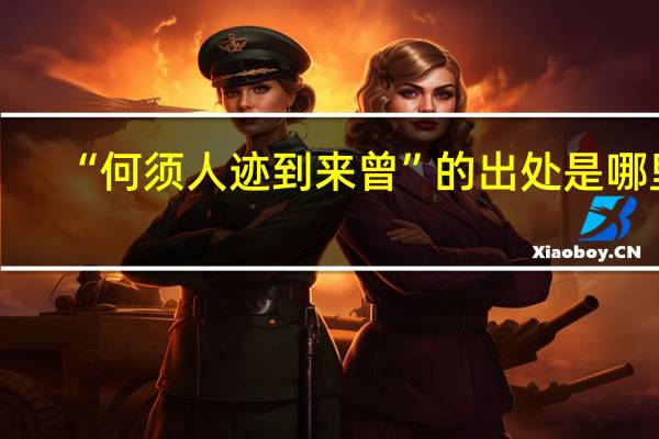 “何须人迹到来曾”的出处是哪里