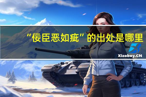 “佞臣恶如疵”的出处是哪里