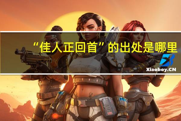 “佳人正回首”的出处是哪里