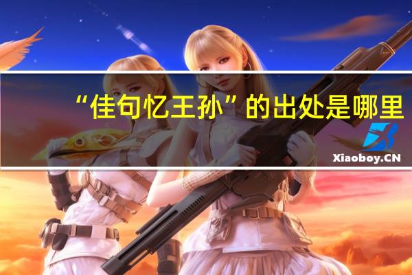 “佳句忆王孙”的出处是哪里