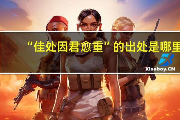 “佳处因君愈重”的出处是哪里