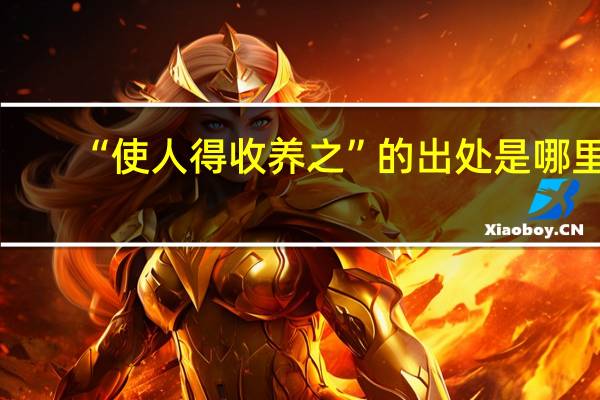 “使人得收养之”的出处是哪里