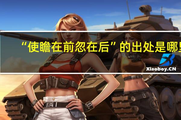“使瞻在前忽在后”的出处是哪里