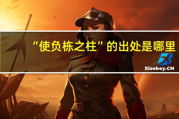 “使负栋之柱”的出处是哪里