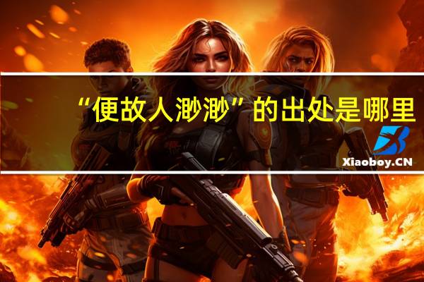 “便故人渺渺”的出处是哪里