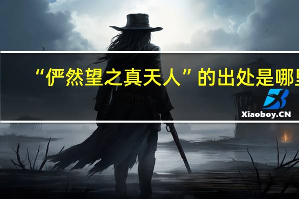“俨然望之真天人”的出处是哪里