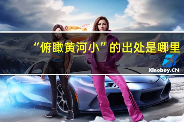 “俯瞰黄河小”的出处是哪里