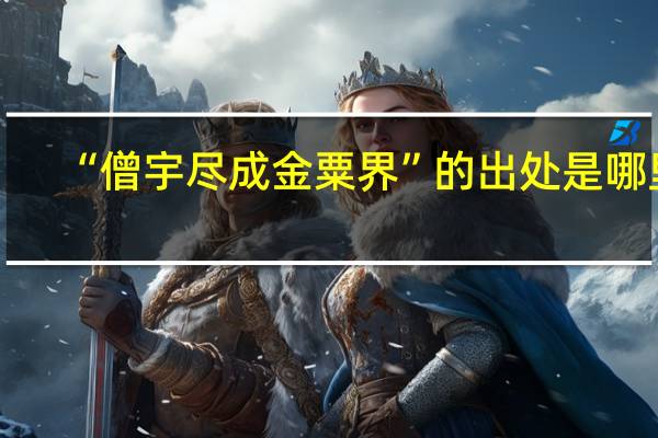 “僧宇尽成金粟界”的出处是哪里