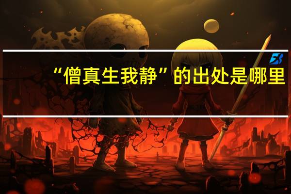 “僧真生我静”的出处是哪里